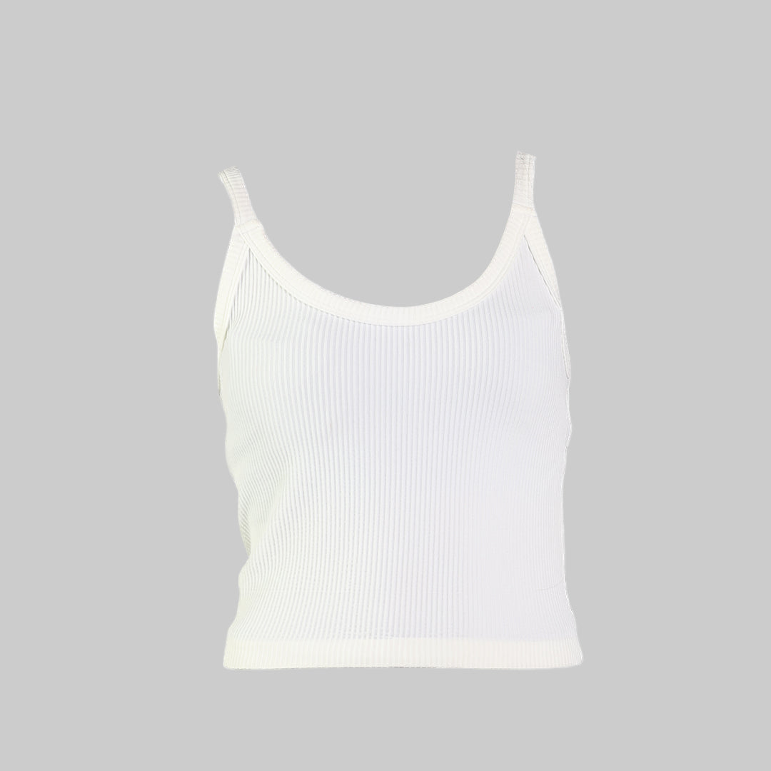 White Seamless Tank Top