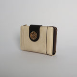 Mid Wallet.Choc Accent.