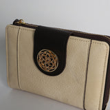 Mid Wallet.Choc Accent.