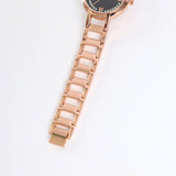 Fancy Strap Watch.Black + Diamante Dial.