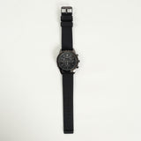 Textured Resin Watch.Silver Frame And Dial.Chrono.