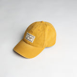Washed Cotton Twill Dad Cap.Woven Badge.
