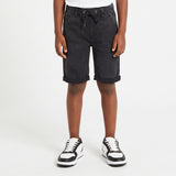 BLACK DENIM  SHORT
