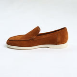 Zaff Rust Suede Leather Loafer