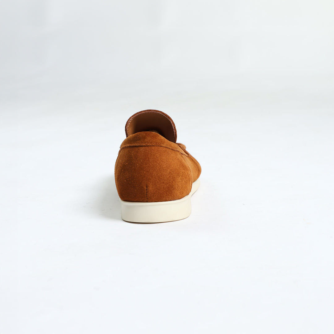 Zaff Rust Suede Leather Loafer