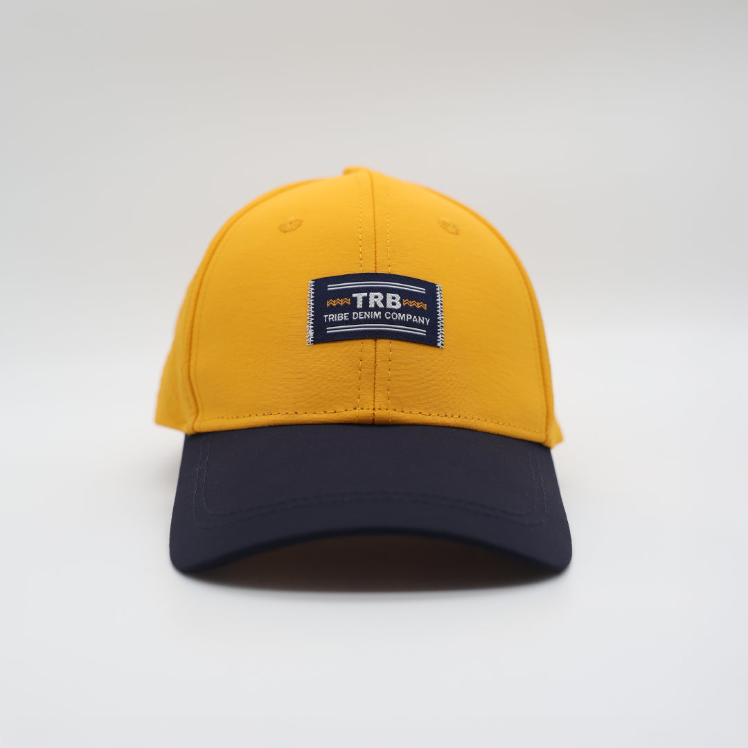 Mustard And Navy Cap.