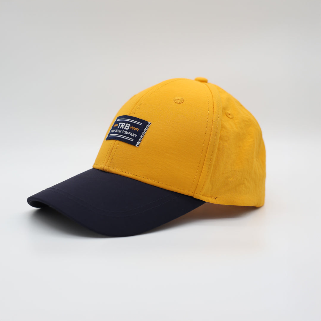 Mustard And Navy Cap.