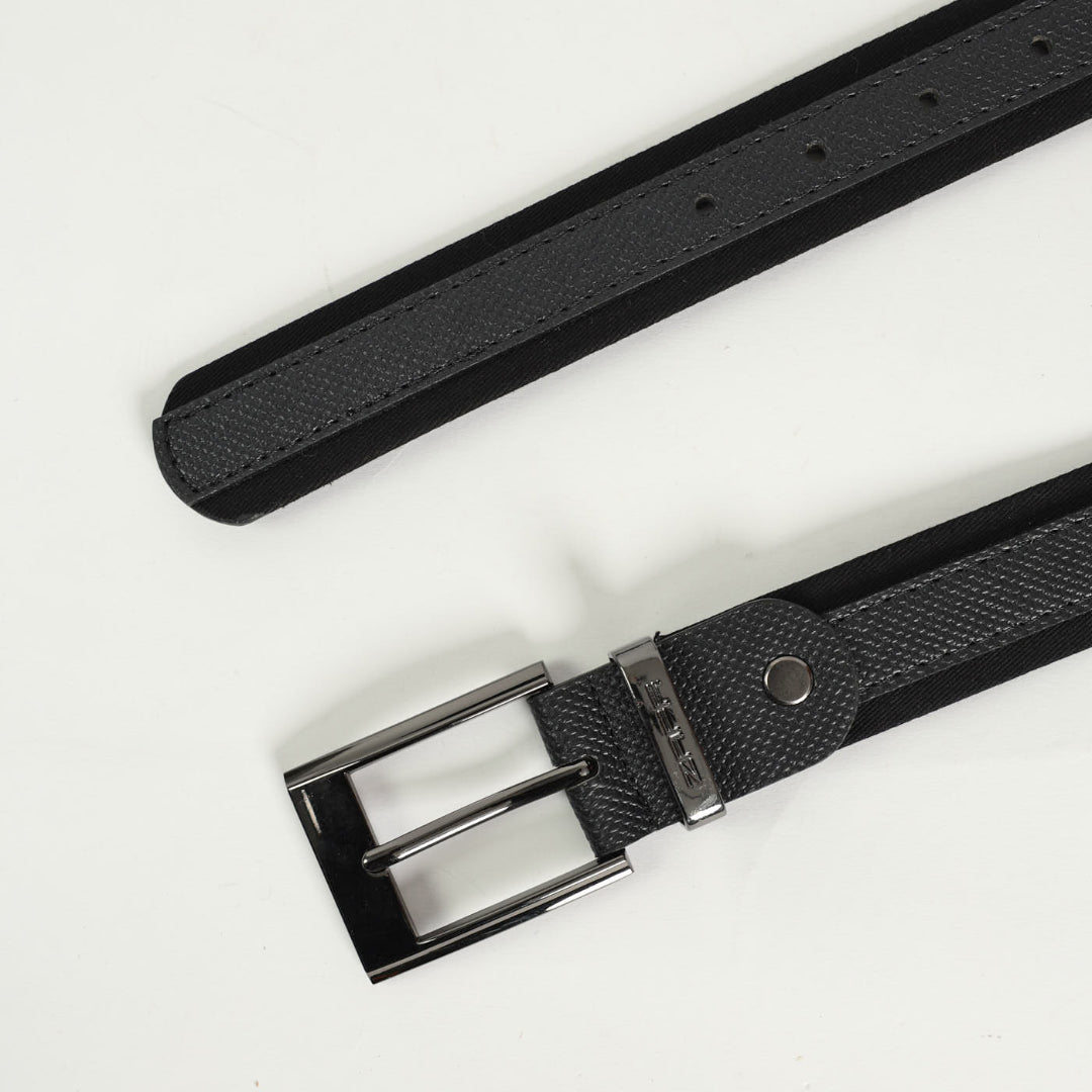 Fabric Stripe 35mm Belt.Gun Metal Buckle.