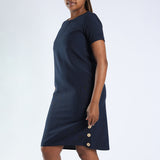 Black Button Dress