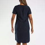 Black Button Dress