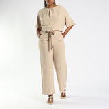 Ladies Light Stone Wide Leg Pant