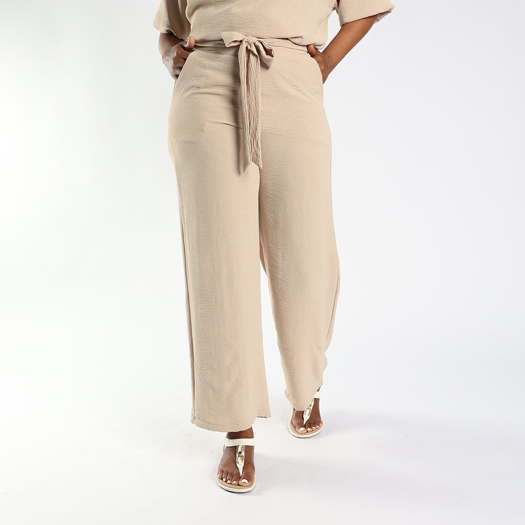 Ladies Light Stone Wide Leg Pant