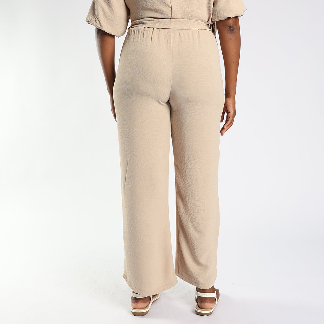 Ladies Light Stone Wide Leg Pant