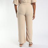 Ladies Light Stone Wide Leg Pant