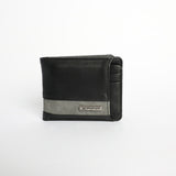 Flap Over Wallet.Clasp And Zip Detail.