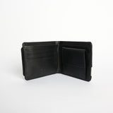 Flap Over Wallet.Clasp And Zip Detail.