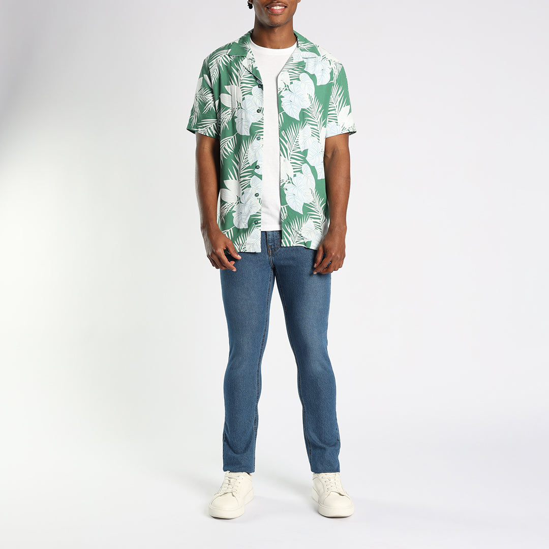 Green Floral Shirt