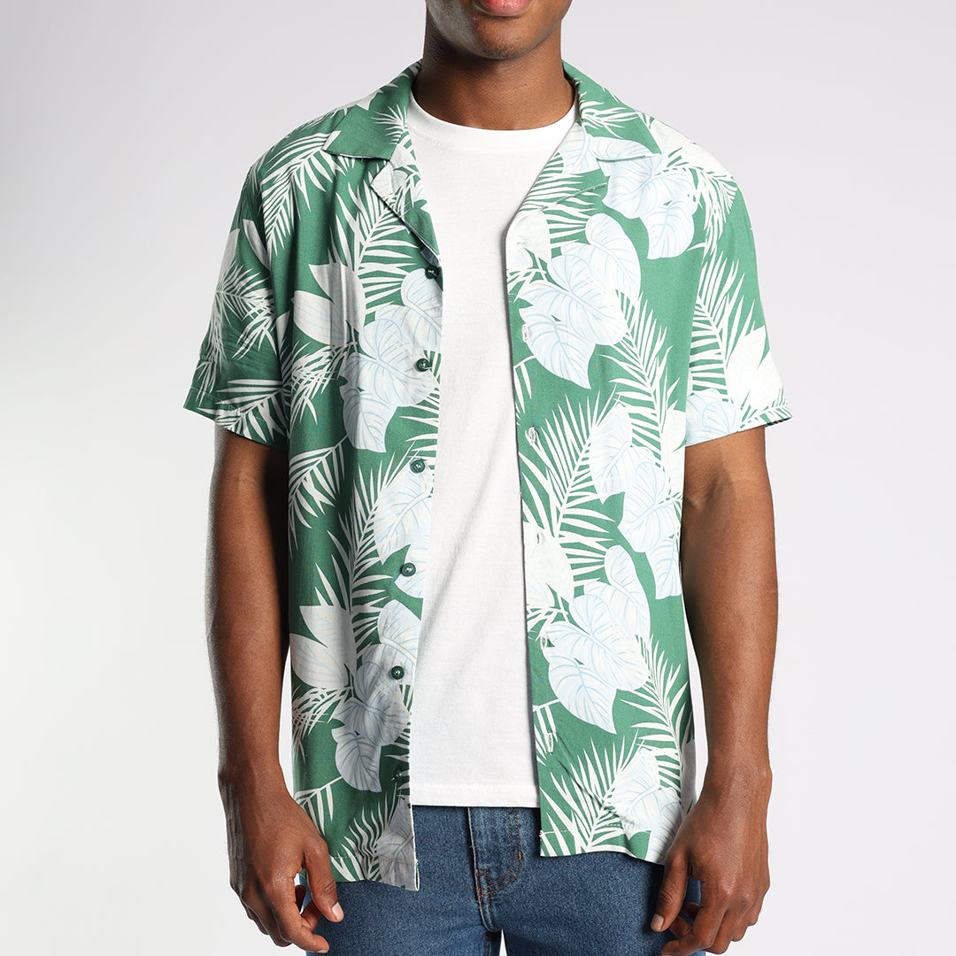 Green Floral Shirt