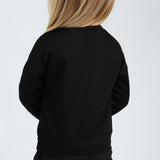 Black Print Sweater