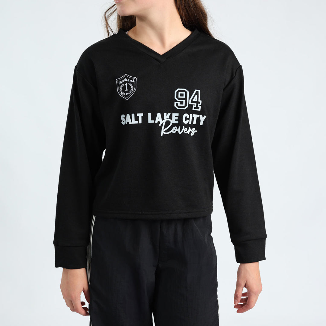 Girls Print Sweater