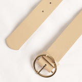 32mm Belt.Gold Round Buckle.