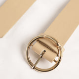 32mm Belt.Gold Round Buckle.