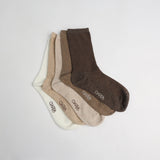 Ribbed 5 Pack Long Socks