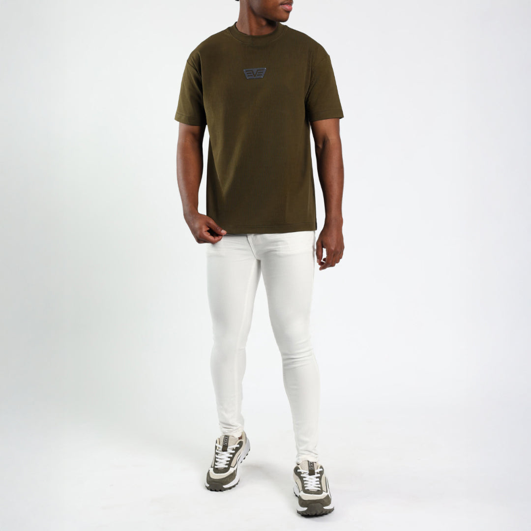 Evolve  Olive Printed Tee