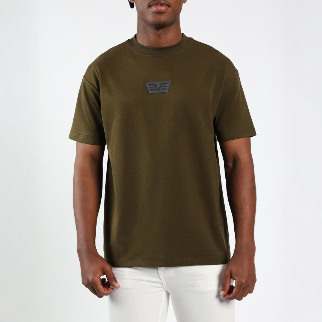 Evolve  Olive Printed Tee