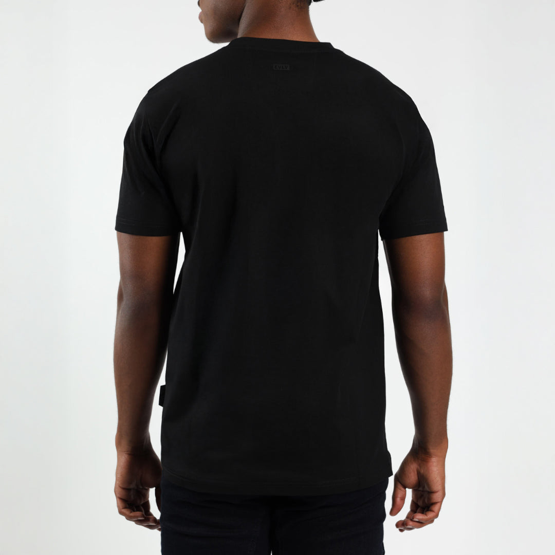 Black Evolve Printed Tee