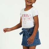 Girls Ink Blue Denim Skirt