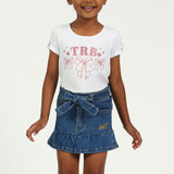 Girls Ink Blue Denim Skirt