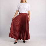 Mink Pleated Skirt