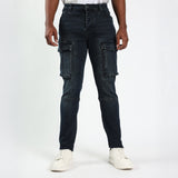Evolve Dark Blue Cargo Jean