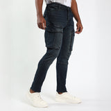 Evolve Dark Blue Cargo Jean