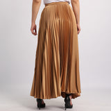 Gold Pleated Skirt