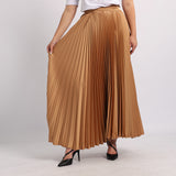 Gold Pleated Skirt