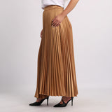 Gold Pleated Skirt