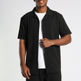 Black Seersucker Shirt