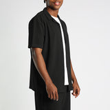 Black Seersucker Shirt