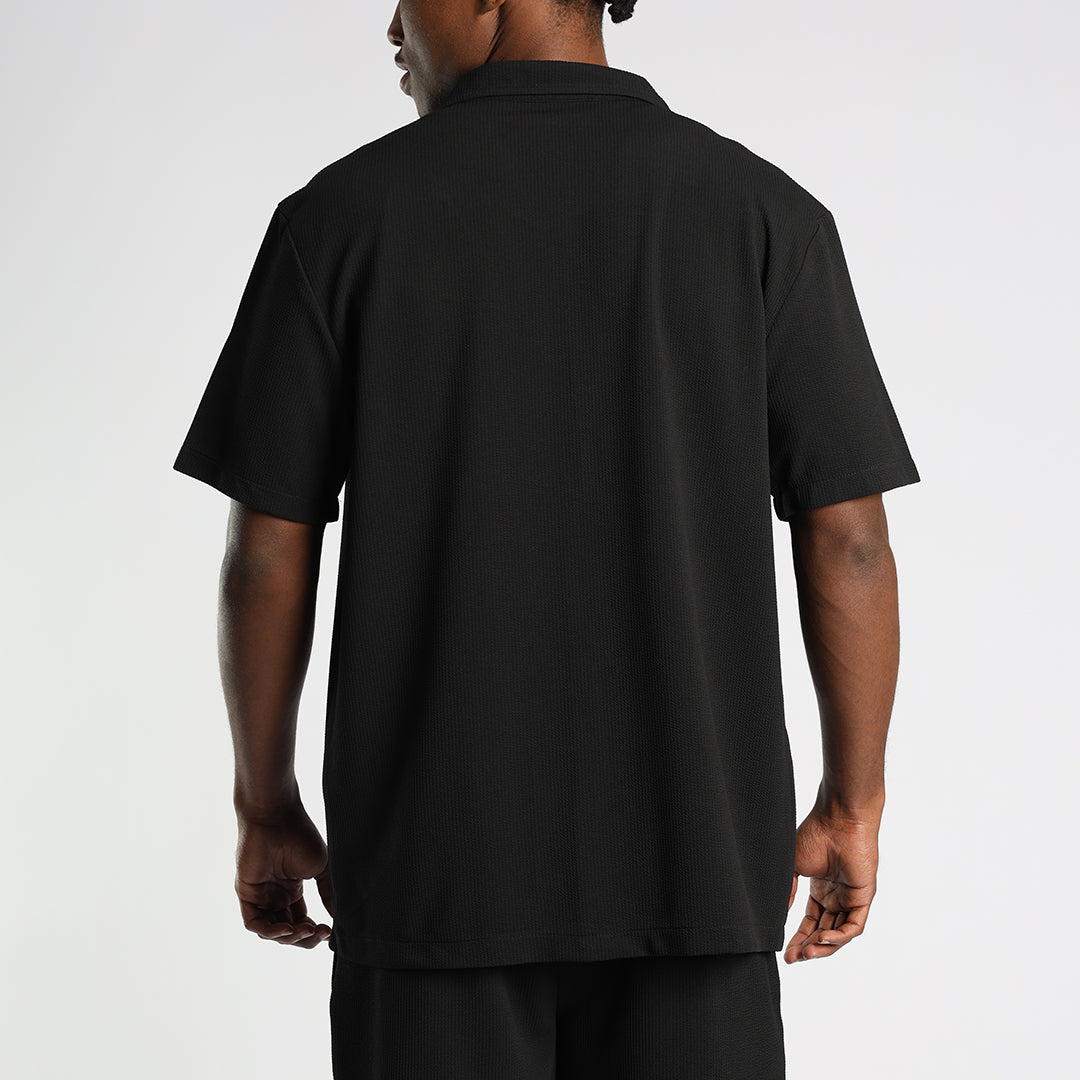 Black Seersucker Shirt