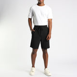 Black Seersuckers Shorts