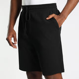Black Seersuckers Shorts
