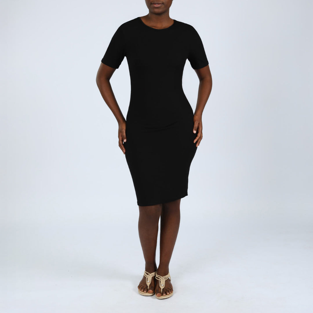 Ladies Short Sleeve Bodycon Dress
