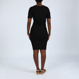 Ladies Short Sleeve Bodycon Dress