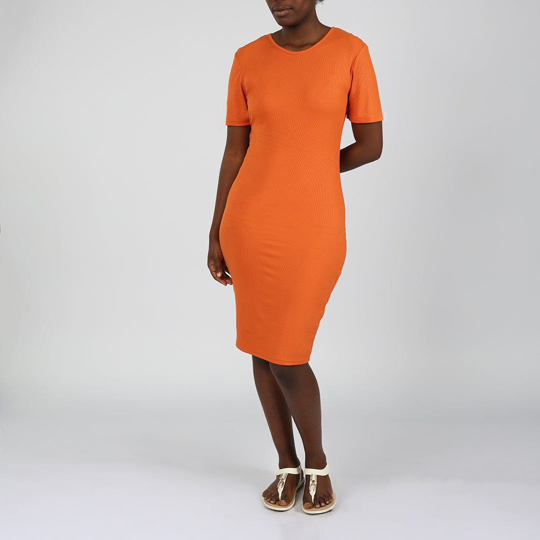 Ladies Short Sleeve Bodycon Dress – Fashion Fusion