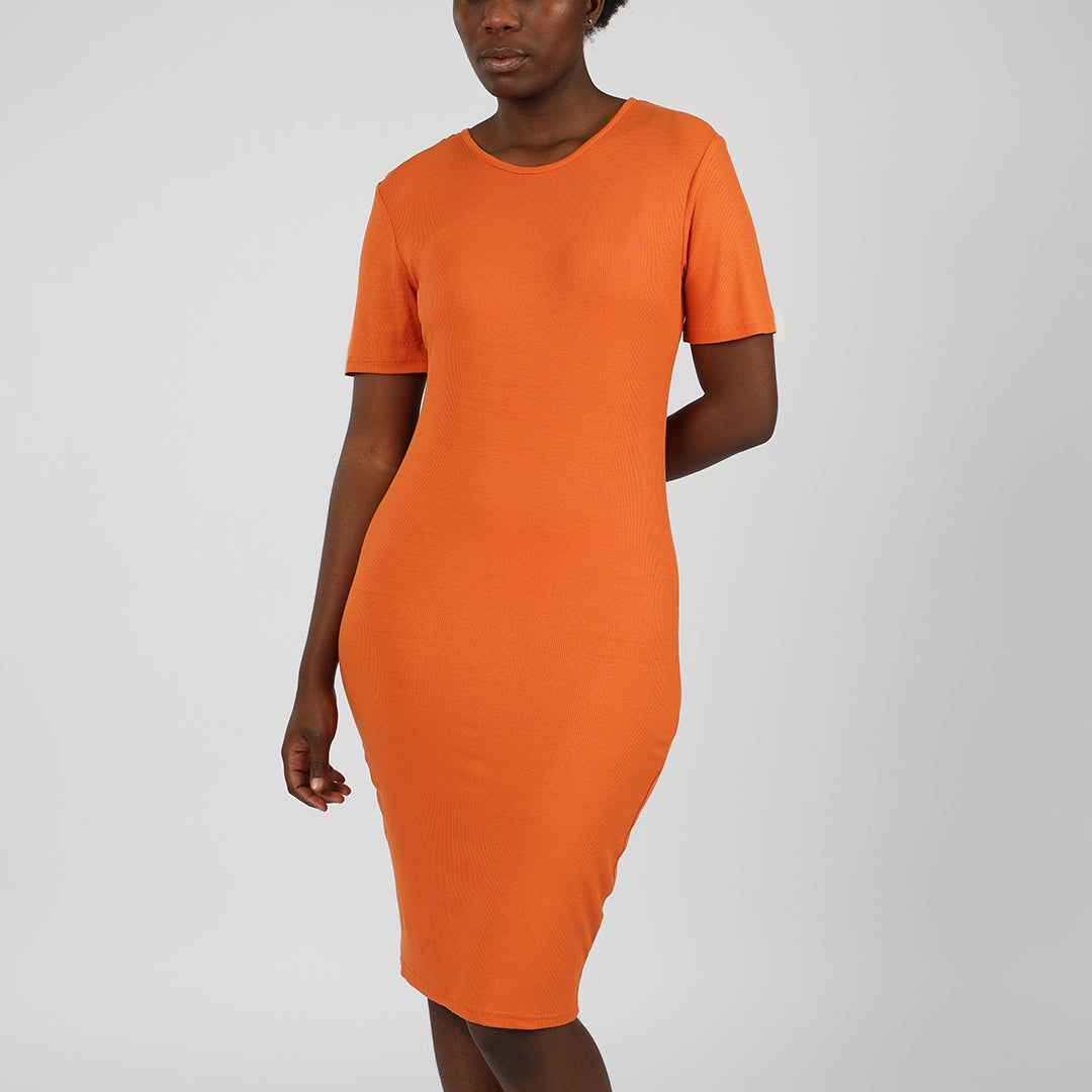 Ladies Short Sleeve Bodycon Dress