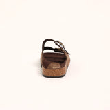 Suede Leather Birk Sandal.Anqtiue Gold Buckles.