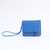 Mini Zip Around Wallet.Pu Strap Detail.