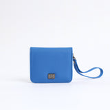 Mini Zip Around Wallet.Pu Strap Detail.